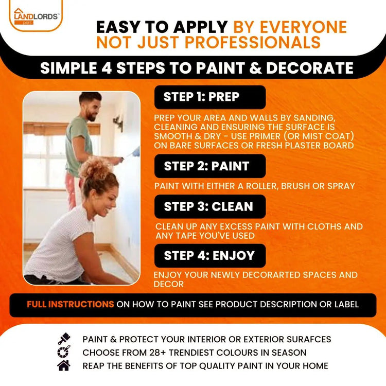 Landlord’s Paint - Eggshell Paint - PaintOutlet.co.uk