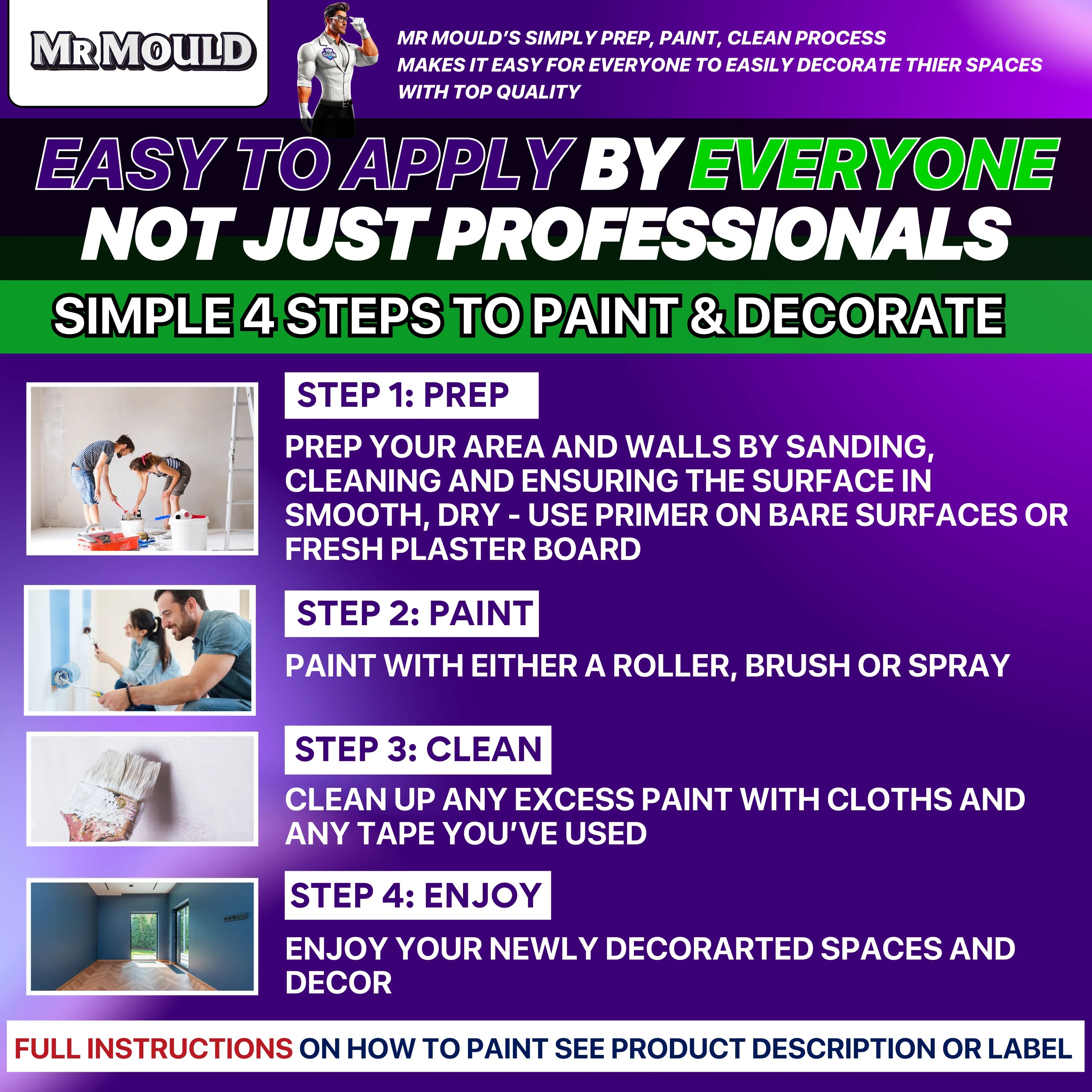 MR MOULD - ANTI - MOULD PAINT - PaintOutlet.co.uk
