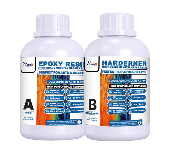 RESIN X - Epoxy Craft Resin - High grade Crystal clear epoxy resin - PaintOutlet.co.uk