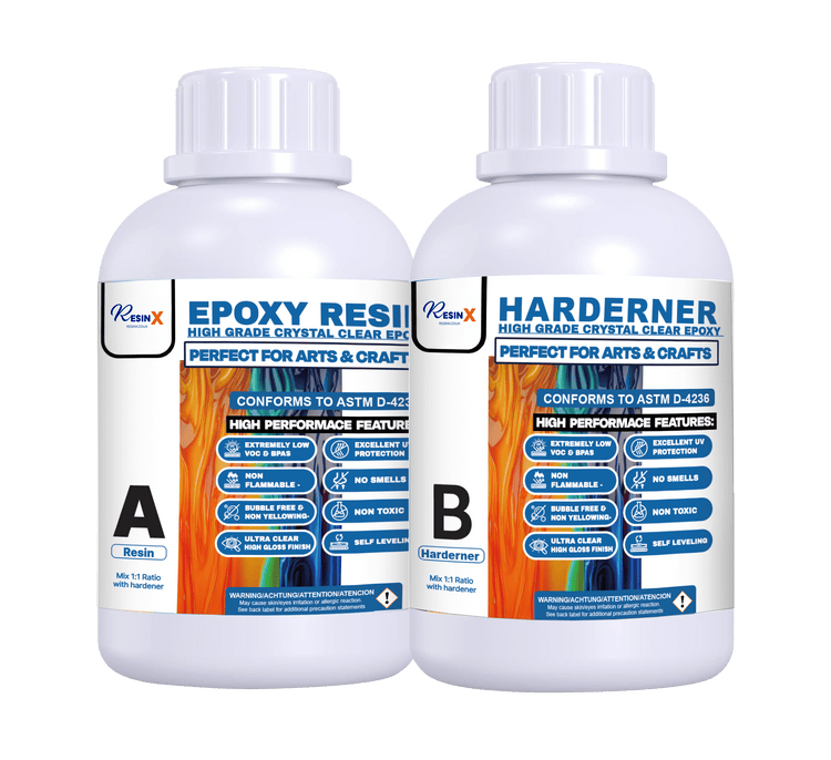 RESIN X - Epoxy Craft Resin - High grade Crystal clear epoxy resin - PaintOutlet.co.uk