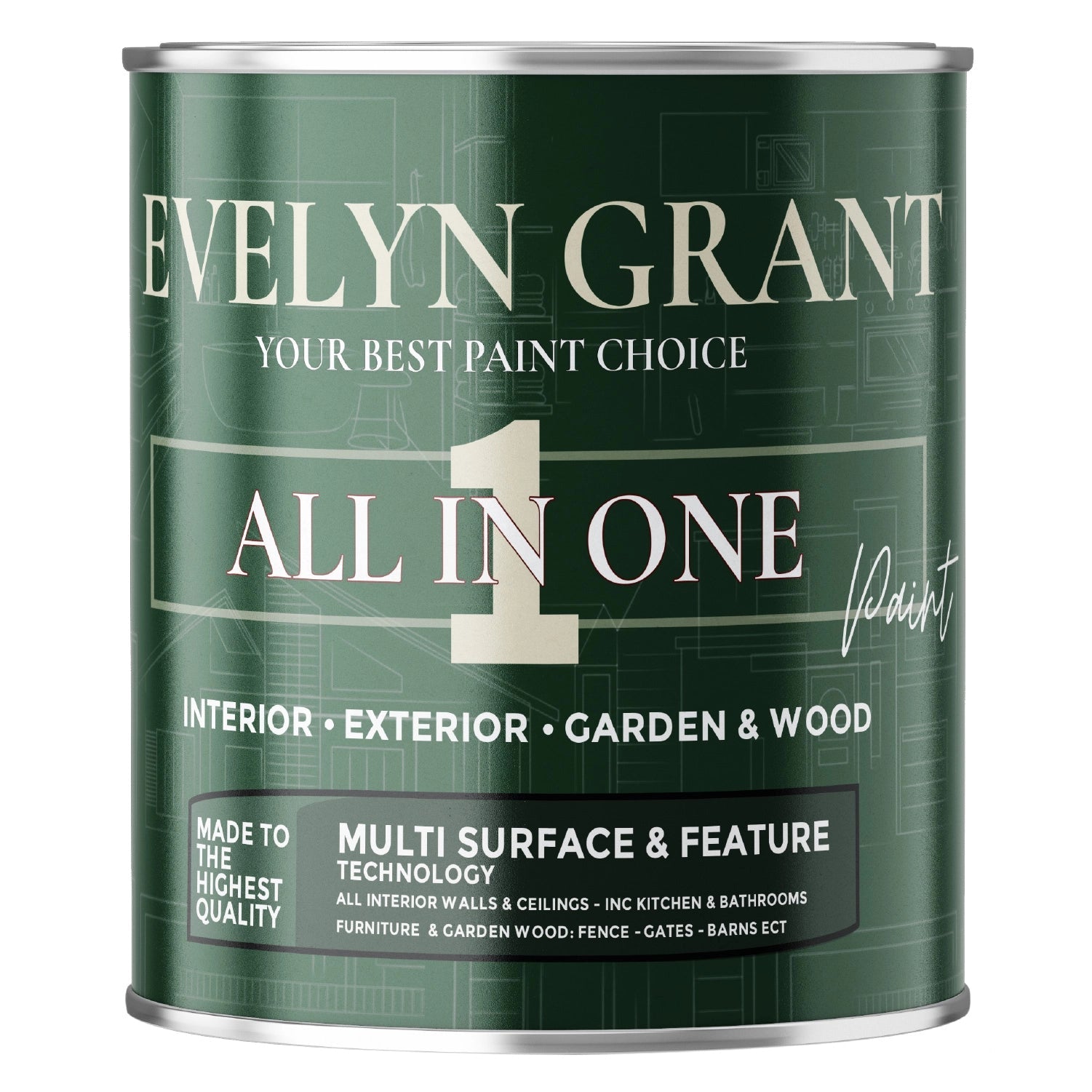 EVELYN GRANT - INTERIOR & EXTERIOR - ALL IN ONE PAINT - PaintOutlet.co.uk