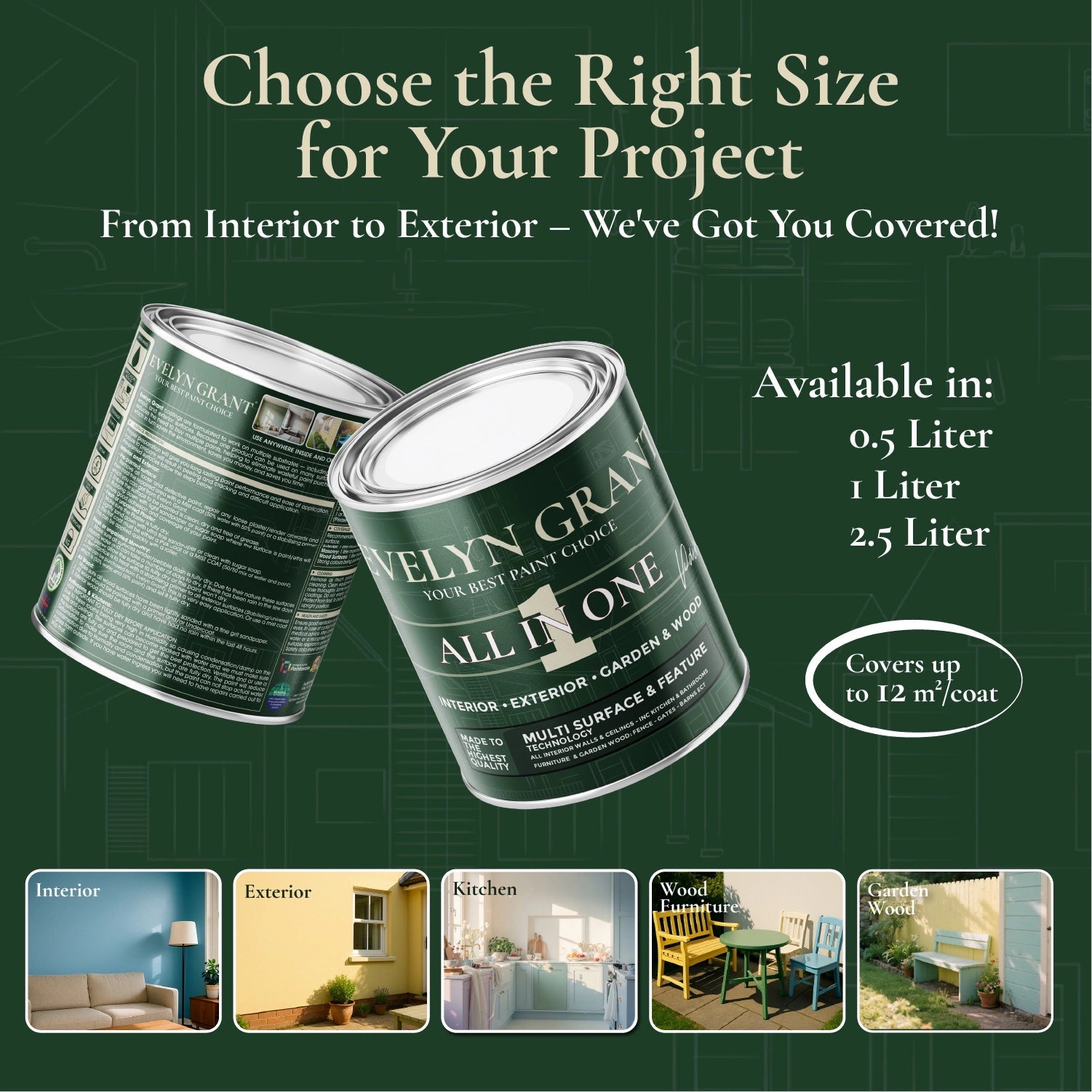 EVELYN GRANT - INTERIOR & EXTERIOR - ALL IN ONE PAINT - PaintOutlet.co.uk