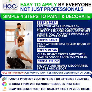 HQC Anti Damp Paint - 4 steps to paint - PaintOutlet.co.uk