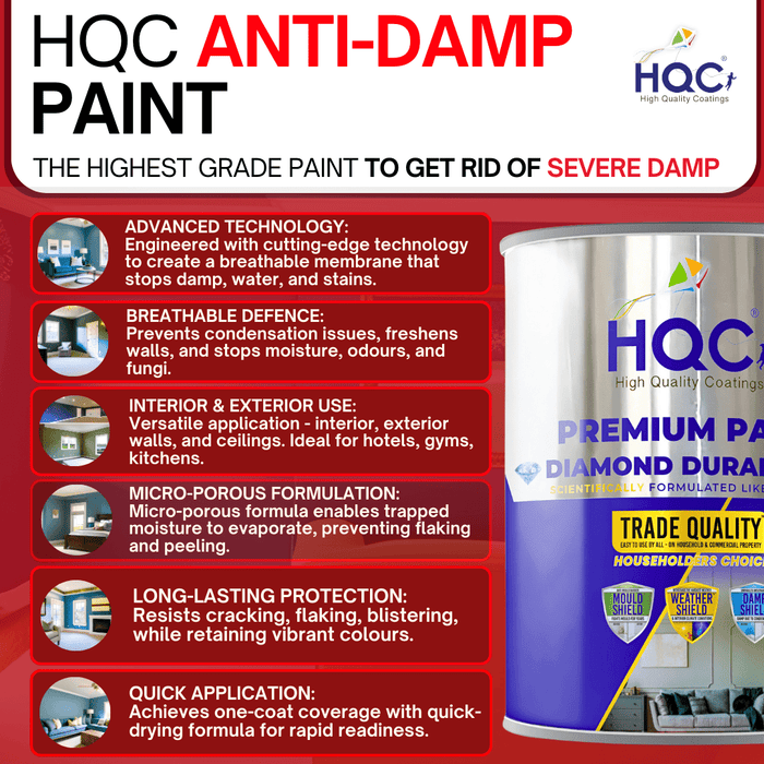 HQC Anti Damp Paint - interior and exterior use - PaintOutlet.co.uk