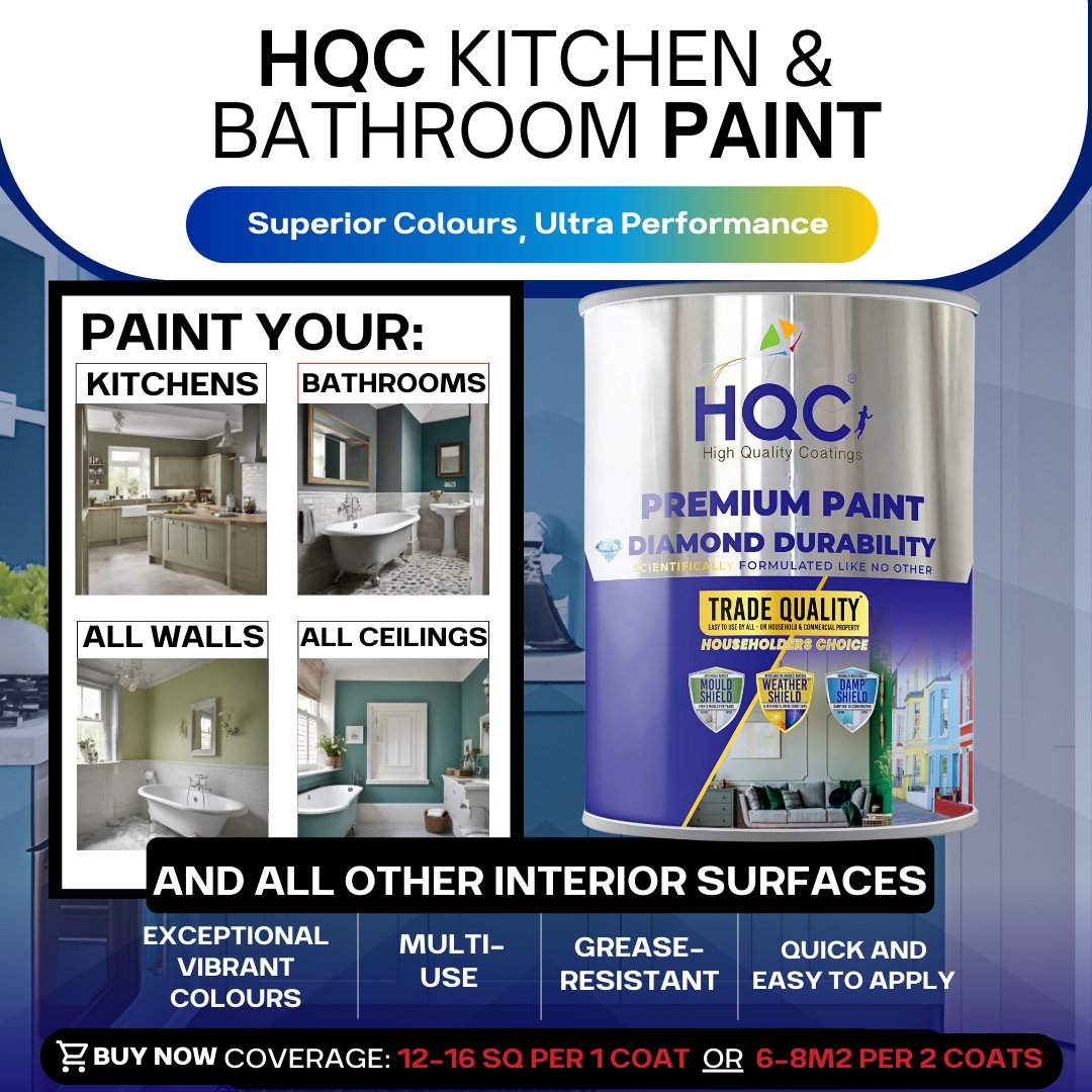 HQC Kitchen & Bathroom Paint - PaintOutlet.co.uk