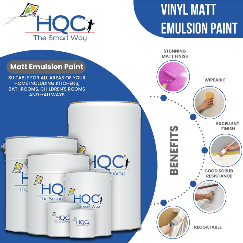 HQC Vinyl Matt Emulsion Paint - PaintOutlet.co.uk