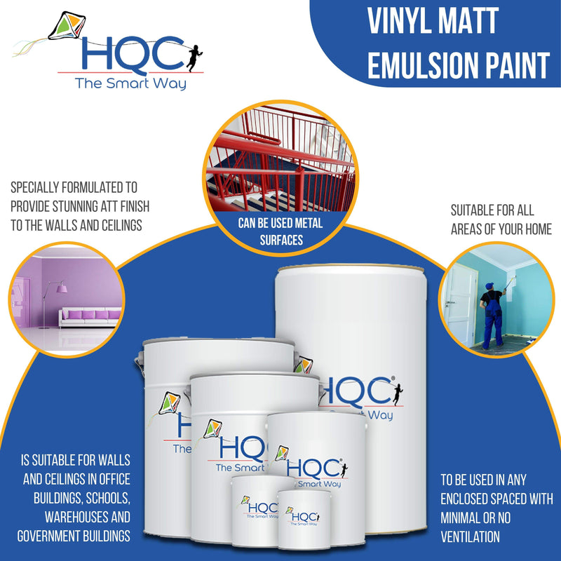 HQC Vinyl Matt Emulsion Paint - PaintOutlet.co.uk