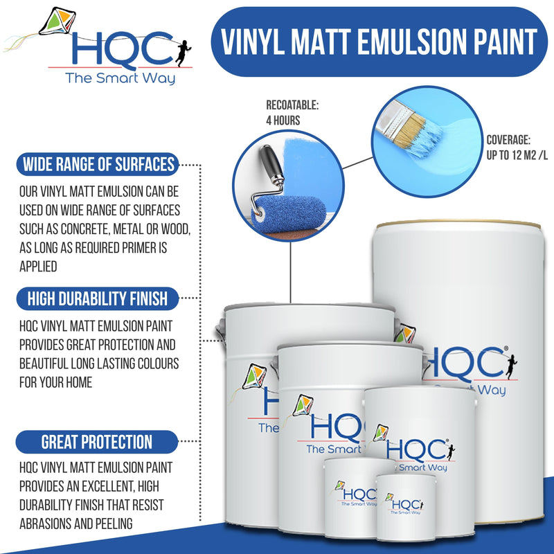 HQC Vinyl Matt Emulsion Paint - PaintOutlet.co.uk
